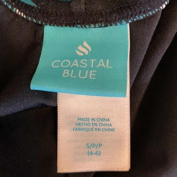 Coastal Blue Striped One-Piece Swimsuit, S - Picture 8 of 9